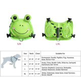 A1 French Bulldog Frog Dog Backpack Harness Set